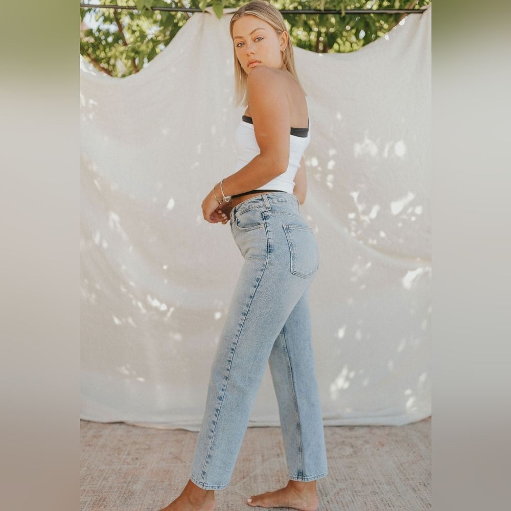 We the Free Pacifica High Waist Nonstretch Straight Leg Jeans 31